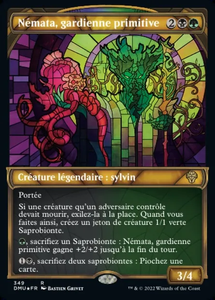Némata, gardienne primitive, carte Magic DMU 349 — extension Dominaria Uni