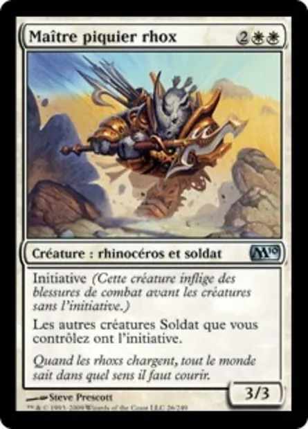 Maître piquier rhox, carte Magic M10 26 — extension Magic 2010