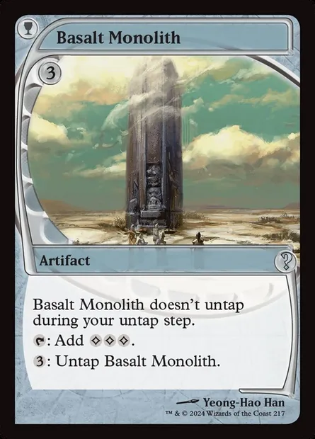 Basalt Monolith, Magic card MB2 217 — Mystery Booster 2 set