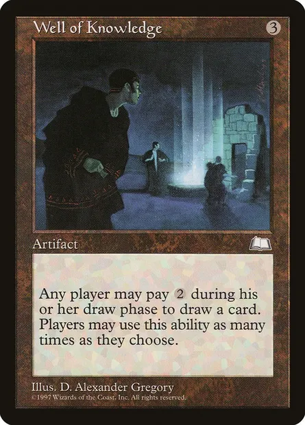 Well of Knowledge, Magic card WTH 162 — Weatherlight set