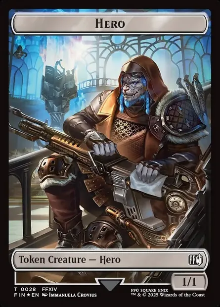 Hero, Magic card TFIN 28 — Final Fantasy Tokens set