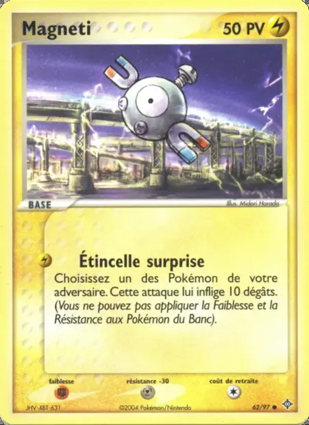 Magnéti, carte Pokémon DR 62 — extension EX Dragon