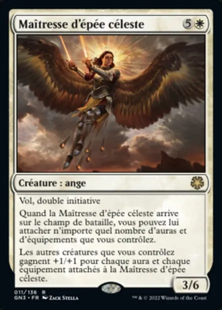 Maîtresse d'épée céleste, carte Magic GN3 11 — extension Game Night: Free-for-All