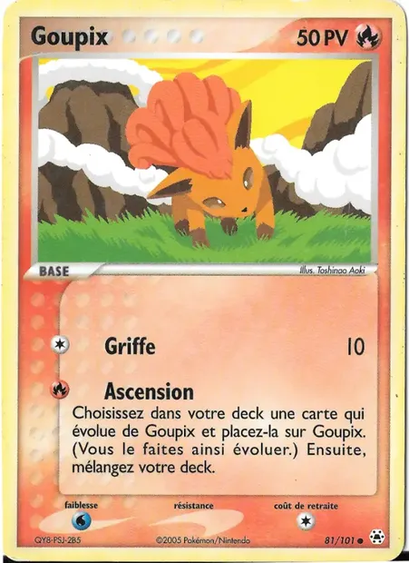 Goupix, carte Pokémon HL 81 — extension EX Légendes Oubliées