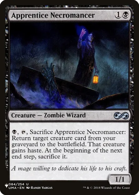 Apprentice Necromancer, Magic card PLST UMA-84 — The List set