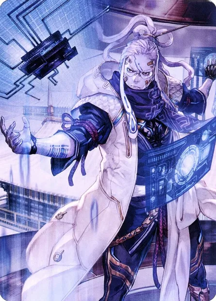 Tameshi, Reality Architect // Tameshi, Reality Architect, carte Magic ANEO 53 — extension Neon Dynasty Art Series