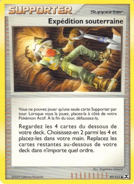 Expédition souterraine, carte Pokémon RR 97 — extension Rivaux Émergeants