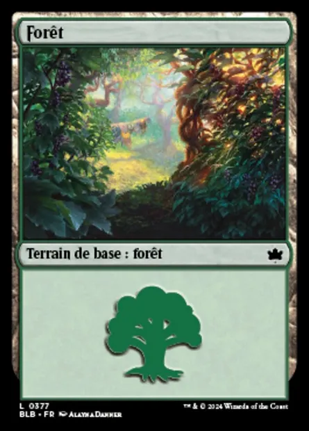 Forêt, carte Magic BLB 377 — extension Bloomburrow