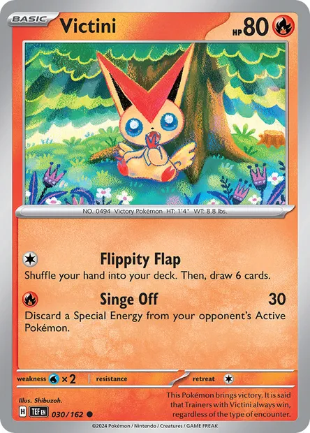 Victini, Pokémon card TEF 030 — Temporal Forces set