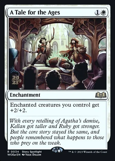 Un conte éternel, carte Magic PWOE 34s — extension Wilds of Eldraine Promos
