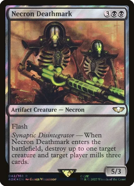 Necron Deathmark, Magic card 40K 42★ — Warhammer 40,000 Commander set