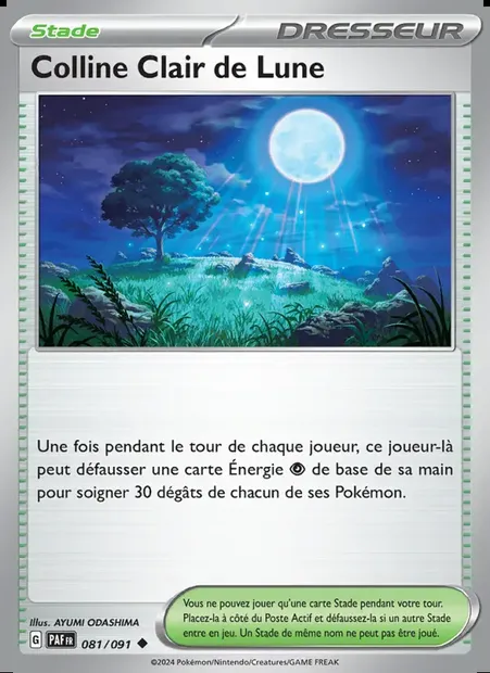 Colline Clair de Lune, carte Pokémon PAF 081 — extension Destinées de Paldea