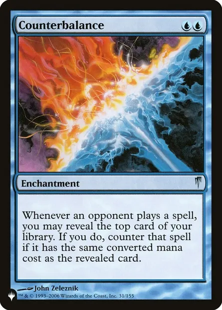 Counterbalance, Magic card PLST CSP-31 — The List set