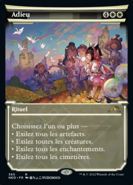 Adieu, carte Magic NEO 365 — extension Kamigawa: La Dynastie Néon