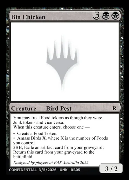 Bin Chicken, carte Magic UNK RB05c — extension Unknown Event