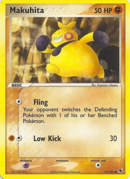 Makuhita, Pokémon card EXBS 057 — EX Battle Stadium set