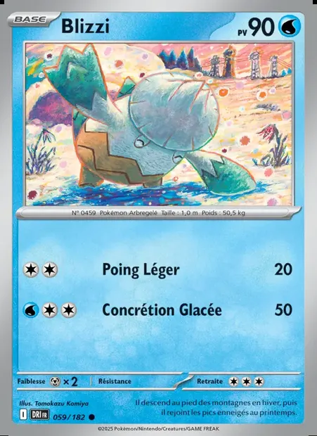 Blizzi, carte Pokémon DRI 059 — extension Rivalités Destinées