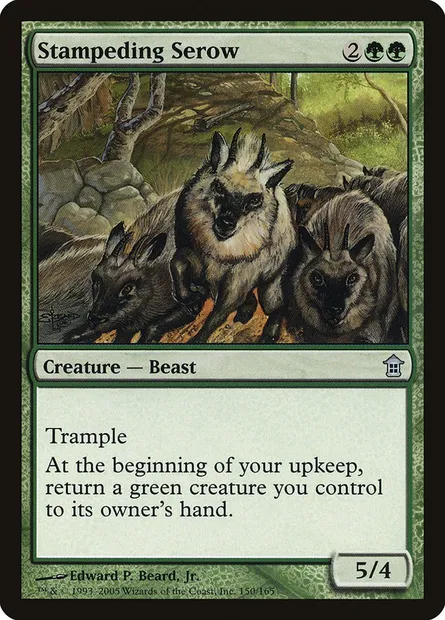 Stampeding Serow, Magic card SOK 150 — Saviors of Kamigawa set