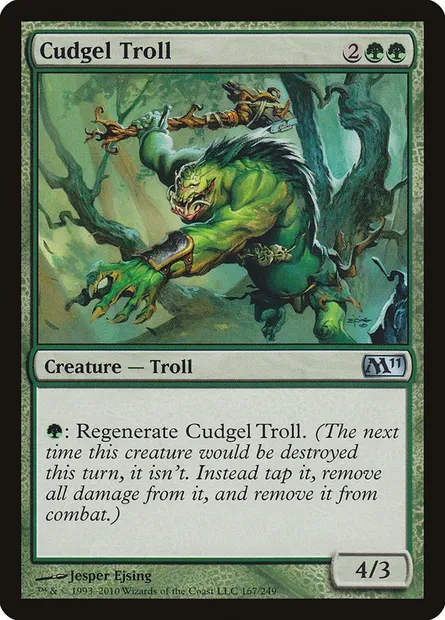 Cudgel Troll, Magic card M11 167 — Magic 2011 set