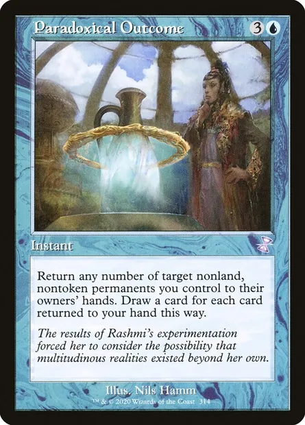 Paradoxical Outcome, Magic card TSR 314 — Time Spiral Remastered set