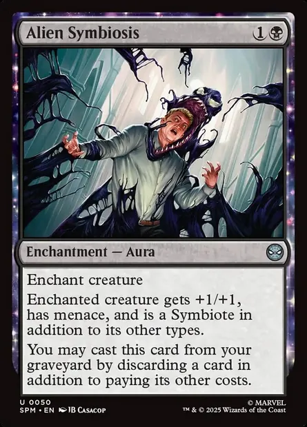Alien Symbiosis, Magic card SPM 50 — Marvel's Spider-Man set