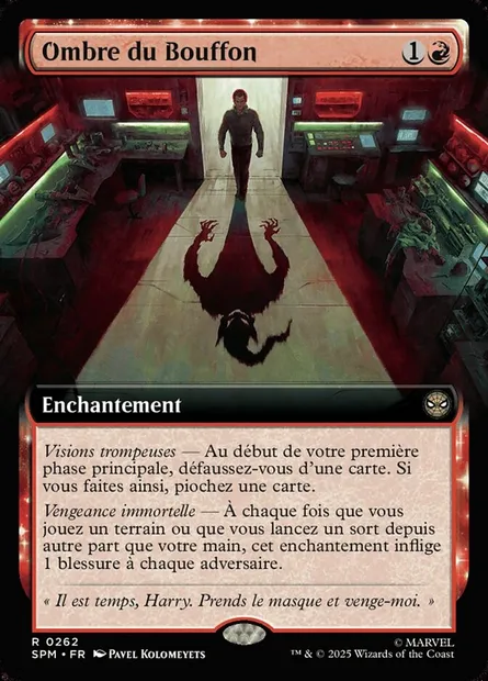 Ombre du Bouffon, carte Magic SPM 262 — extension Marvel's Spider-Man