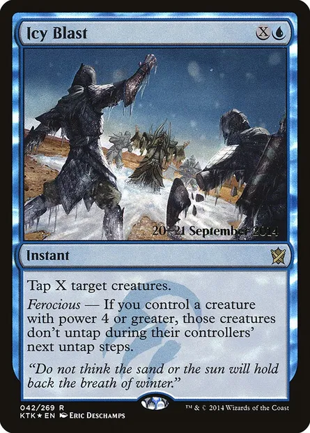 Salve glaciale, carte Magic PKTK 42s — extension Khans of Tarkir Promos
