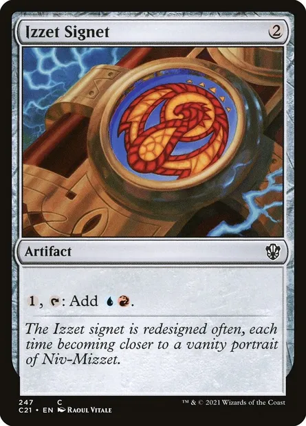 Izzet Signet, Magic card C21 247 — Commander 2021 set