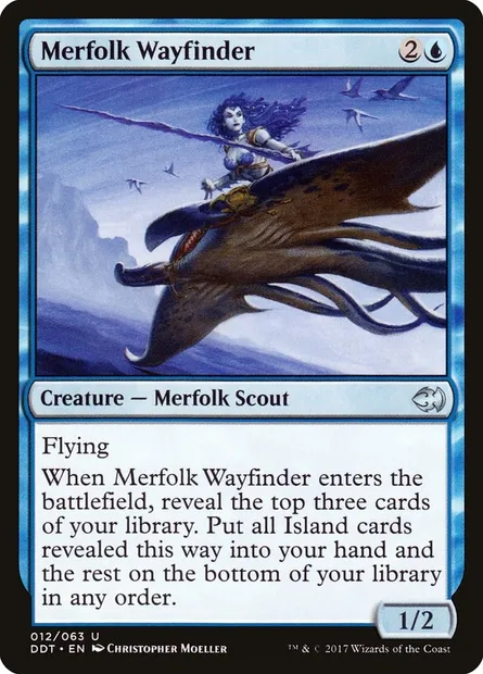 Guidevoie ondine, carte Magic DDT 12 — extension Duel Decks: Merfolk vs. Goblins