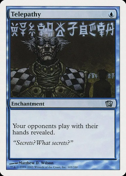 Telepathy, Magic card 8ED 105 — Eighth Edition set
