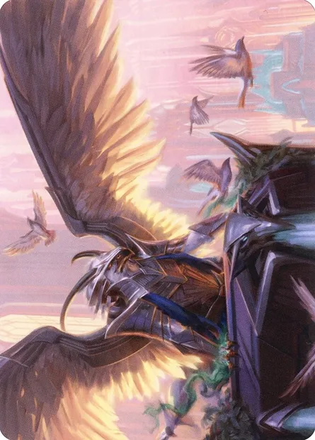 Falco Spara, Pactweaver // Falco Spara, Pactweaver, Magic card ASNC 25 — New Capenna Art Series set