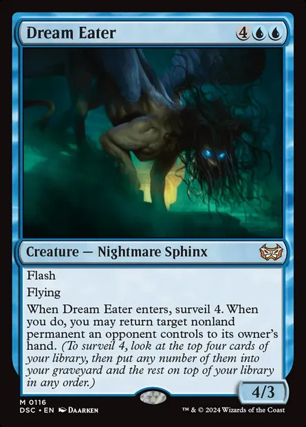Dream Eater, Magic card DSC 116 — Duskmourn: House of Horror Commander set