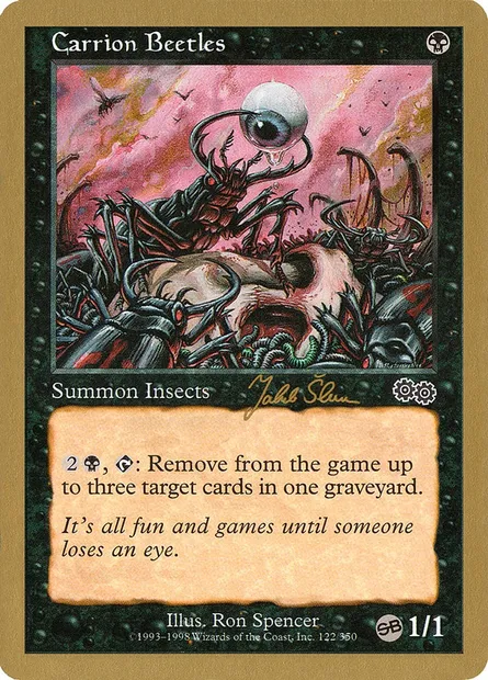 Carrion Beetles, Magic card WC99 js122sb — World Championship Decks 1999 set