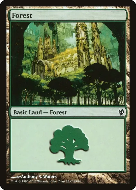 Forêt, carte Magic DDJ 89 — extension Duel Decks: Izzet vs. Golgari