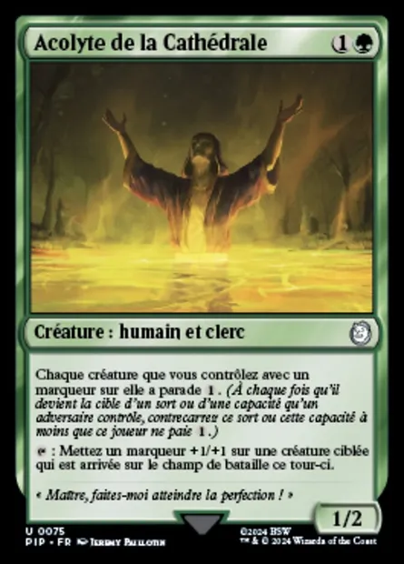Acolyte de la Cathédrale, carte Magic PIP 75 — extension Fallout