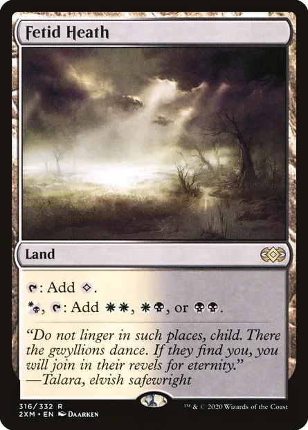 Fetid Heath, Magic card 2XM 316 — Double Masters set