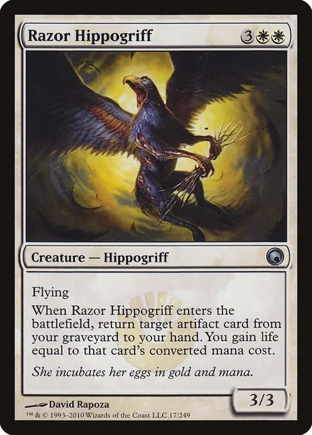 Razor Hippogriff, Magic card SOM 17 — Scars of Mirrodin set