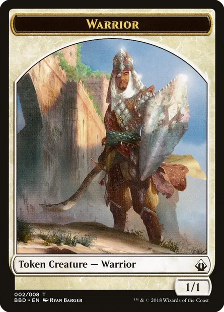 Warrior, carte Magic TBBD 2 — extension Battlebond Tokens