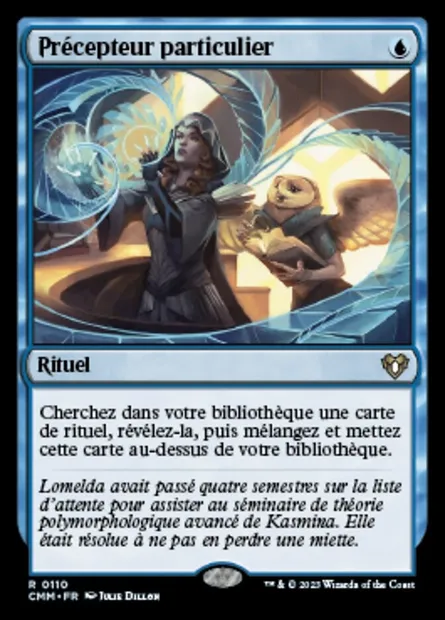 Précepteur particulier, carte Magic CMM 110 — extension Commander Masters