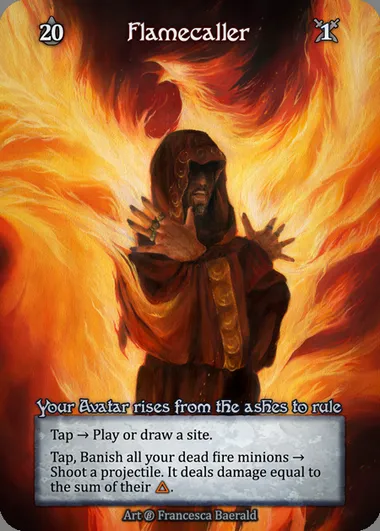 Flamecaller, Sorcery card BET 005 — Beta set