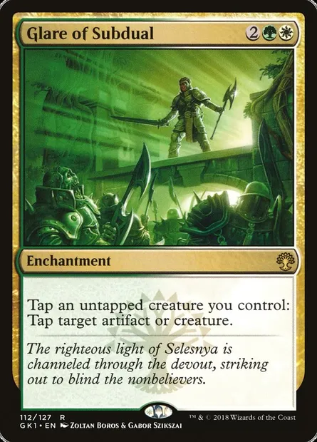 Glare of Subdual, Magic card GK1 112 — GRN Guild Kit set