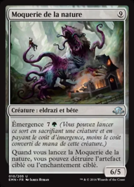 Moquerie de la nature, carte Magic EMN 10 — extension La lune hermétique