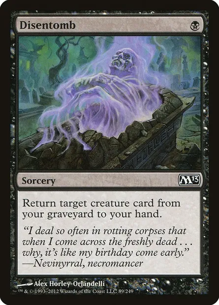 Disentomb, Magic card M13 89 — Magic 2013 set