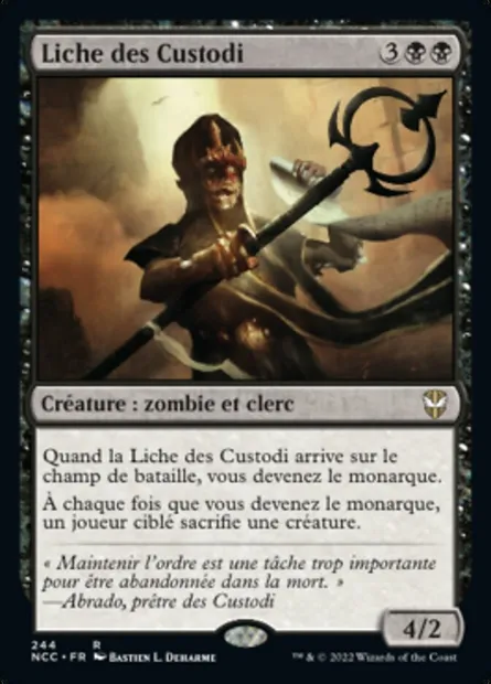 Liche des Custodi, carte Magic NCC 244 — extension New Capenna Commander