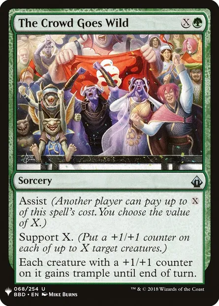 The Crowd Goes Wild, Magic card PLST BBD-68 — The List set