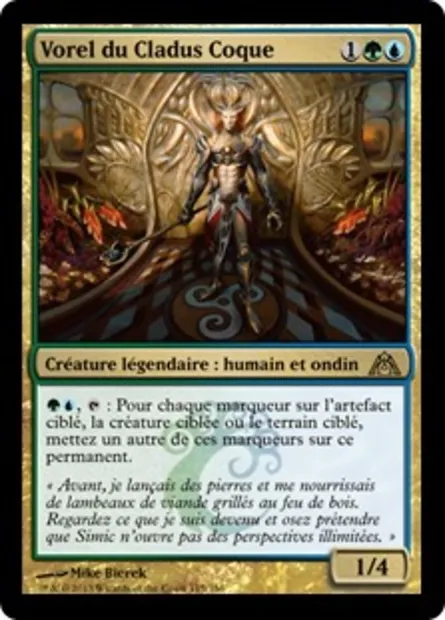 Vorel du Cladus Coque, carte Magic DGM 115 — extension Le labyrinthe du dragon