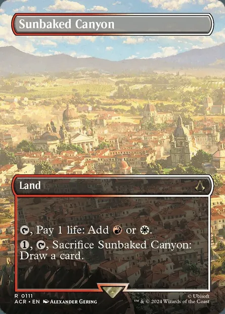 Sunbaked Canyon, Magic card ACR 111 — Assassin's Creed set