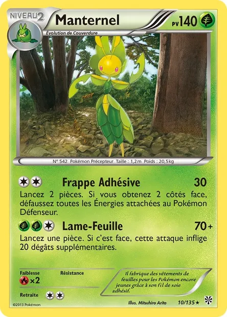 Manternel, carte Pokémon PLS 10 — extension Tempète Plasma