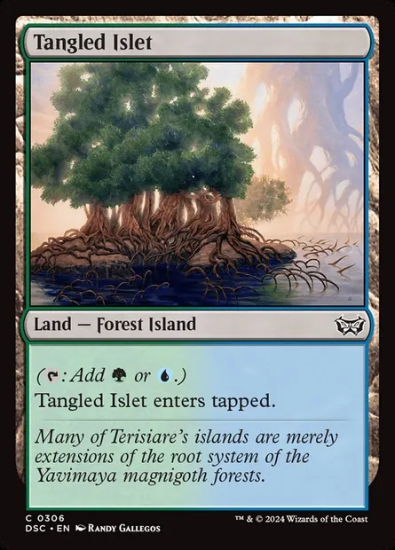 Tangled Islet, Magic card DSC 306 — Duskmourn: House of Horror Commander set