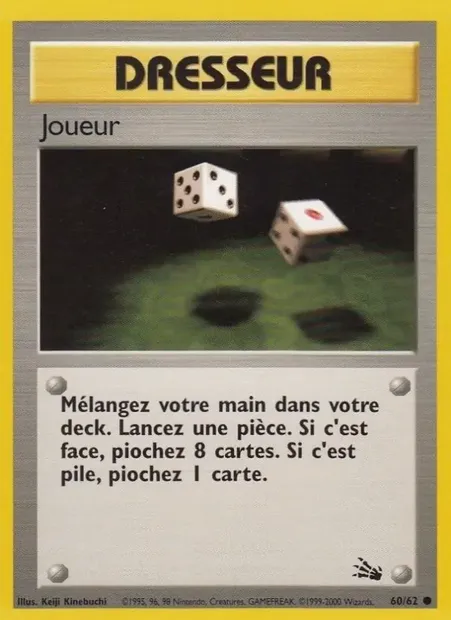 Joueur, carte Pokémon FO 60 — extension Fossile